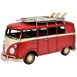 Volkswagen Kombi Van Metal Collectable - Red 32x12.5x17cm