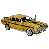 Ford XY GT Car Metal Collectable - Yellow and Black 31x17x12cmcm
