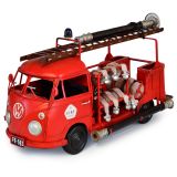 Volkswagen 1956 Red Type 1 Fire Truck Metal Collectable 34x14x20cm