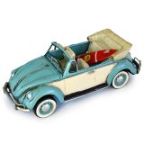 Volkswagen Beetle with Surfboard Metal Collectable - Blue 34x13x12cm