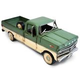 1970 Ford F-100 Metal Collectable - Green and Cream 33x11.5x11cm