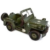 Army Jeep Car Metal Collectable - Green 38x17x18cm