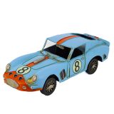 No. 8 Racer Metal Collectable - Blue 31x12x9cm