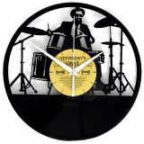 Yesterday's Vinyl Wall Clock Drummer 30cm