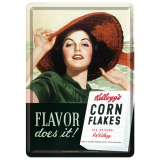 Nostalgic-Art Metal Card Flavor Does it 10x14x0.3cm