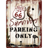 Nostalgic-Art Large Sign Survivor Parking 30x40x0.5cm