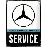 Nostalgic-Art Large Sign Mercedes-Benz Service 30x40x0.5cm