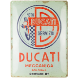 Nostalgic-Art Large Sign Ducati - Moto Servizio Meccanica 30x40x0.5cm
