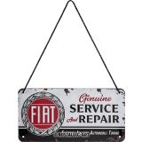 Nostalgic-Art Hanging Sign Fiat Service & Repair 20x10x0.2cm