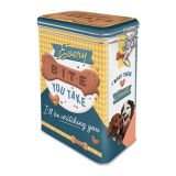 Nostalgic-Art Clip Top Storage Tin Dog Treats 7.5x11x17.5cm