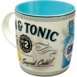 Nostalgic-Art Ceramic Mug Gin & Tonic Served Cold 9x9x9cm