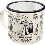Nostalgic-Art Enamel Mug The Mountains Are Calling 8x8x8xcm