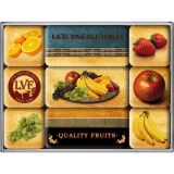 Nostalgic-Art 9pc Magnet Set Quality Fruits 7x9.3x2cm