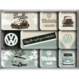 Nostalgic-Art 9pc Magnet Set Beetle & Bulli 7x9.3x2cm