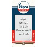 Nostalgic-Art Magnetic Notepad Vespa Service 20x10x2cm