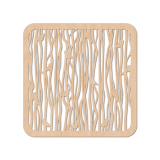 Wooden Coaster Small Bird 10x10x0.3cm