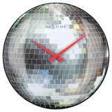 NeXtime Disco Ball Wall Clock 35cm - Silver