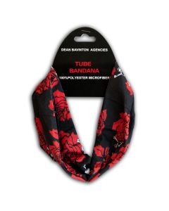 Tube Bandana - Roses and Skulls