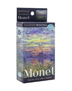 Platypuzz Jigsaw Puzzle Claude Monet 108pcs - Marine View with a Sunset 16.5x22cm