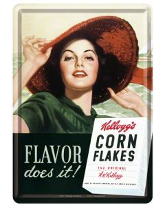 Nostalgic-Art Metal Card Flavor Does it 10x14x0.3cm
