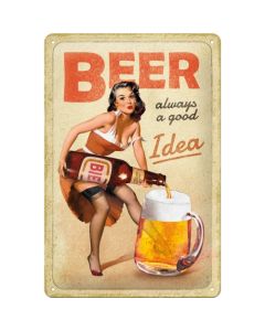 Nostalgic-Art Medium Sign Beer Is Always A Good Idea 20x30x0.5cm