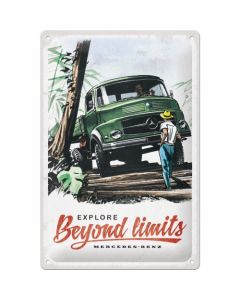 Nostalgic-Art Medium Sign Mercedes Daimler Truck - Beyond Limits 20x30x0.5cm