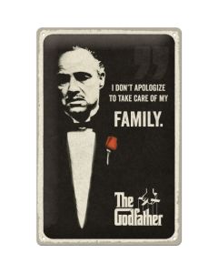 Nostalgic-Art Medium Sign The Godfather I Don't Apologize 20x30x0.5cm