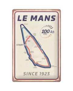 Nostalgic-Art Medium Sign 24h Le Mans Circuit 100 Ans 20x30x0.5cm