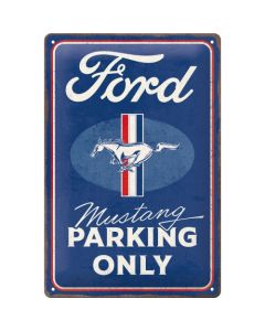 Nostalgic-Art Medium Sign Ford Mustang Parking Only 20x30x0.5cm