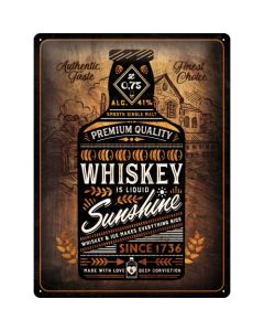 Nostalgic-Art Large Sign Whiskey Sunshine 30x40x0.5cm