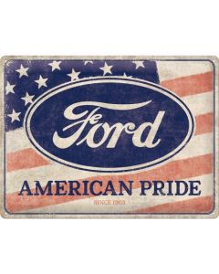 Nostalgic-Art Large Sign Ford American Pride US Flag Special Edition 30x40x0.5cm