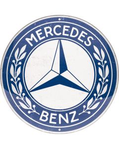 Nostalgic-Art Round Tin Sign Mercedes-Benz - Logo 35x35x0.5cm