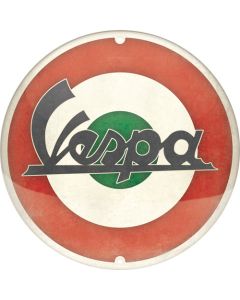 Nostalgic-Art Round Tin Sign Vespa - Logo Italian 35x35x0.5cm
