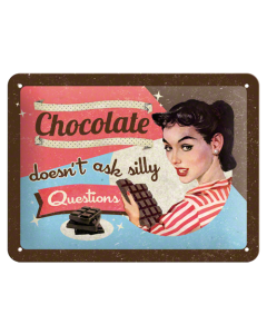 Nostalgic-Art Small Sign Chocolate 15x20x0.3cm