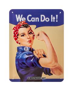 Nostalgic-Art Small Sign We Can Do It 15x20x0.3cm