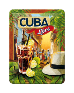 Nostalgic-Art Small Sign Cuba Libre 15x20x0.3cm