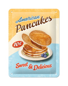 Nostalgic-Art Small Sign Pan Cakes 15x20x0.3cm