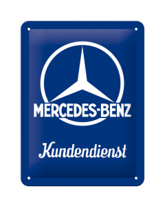 Nostalgic-Art Small Sign Mercedes Kundendienst 15x20x0.3cm