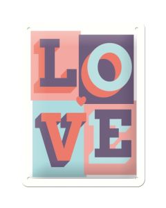 Nostalgic-Art Small Sign LOVE 15x20x0.3cm