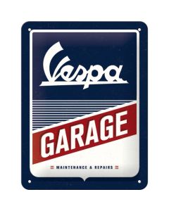 Nostalgic-Art Small Sign Vespa Garage 15x20x0.3cm