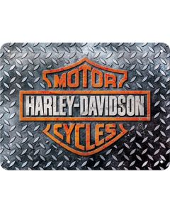 Nostalgic-Art Small Sign Harley-Davidson Diamond Plate 15x20x0.3cm