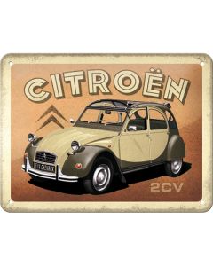 Nostalgic-Art Small Sign Citroën 2cv 15x20x0.3cm