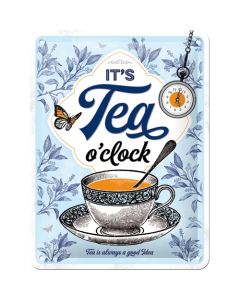 Nostalgic-Art Small Sign It's Tea O'Clock 15x20x0.3cm