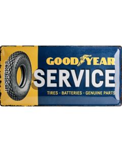 Nostalgic-Art Long Sign Goodyear - Service 25x50x0.3cm