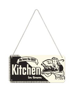 Nostalgic-Art Hanging Sign Kitchen 20x10x0.2cm