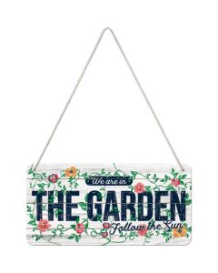 Nostalgic-Art Hanging Sign We Are In The Garden 20x10x0.2cm