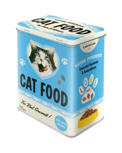 Nostalgic-Art Tin Storage Box Large Cat Food 10x14x20cm