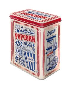 Nostalgic-Art Tin Storage Box Large Popcorn 10x14x20cm