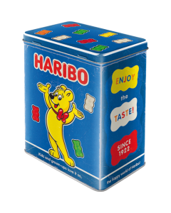 Nostalgic-Art Tin Storage Box Haribo - Enjoy The Taste Blue 10x14x20cm