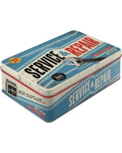 Nostalgic-Art Flat Storage Tin Service & Repair 23x16x7cm